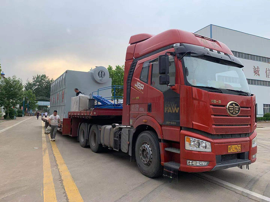 10天燃气双锅炉蒸汽锅炉发往许昌市长葛市食品厂(图2) 10吨天燃气双锅炉蒸汽锅炉发往许昌市长葛市食品厂(图2)